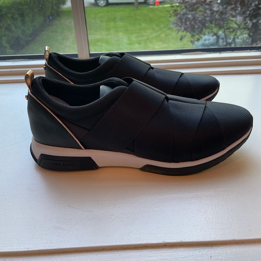 Ted Baker Black Sneakers Size 9- never been worn!